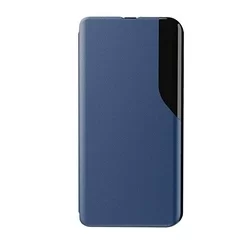 Xiaomi Redmi 9T / Poco M3 Telefontok - Eco View bőrhatású kék mágneses könyvtok-2