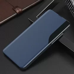 Xiaomi Redmi 9T / Poco M3 Telefontok - Eco View bőrhatású kék mágneses könyvtok-4