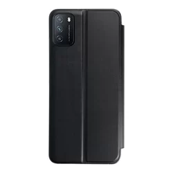 Xiaomi Redmi 9T / Poco M3 Telefontok - Eco View bőrhatású fekete mágneses könyvtok-1