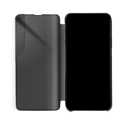 Xiaomi Redmi 9T / Poco M3 Telefontok - Eco View bőrhatású fekete mágneses könyvtok-3