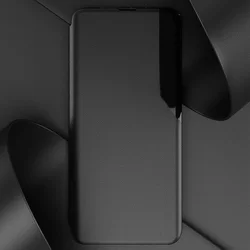 Xiaomi Redmi 9T / Poco M3 Telefontok - Eco View bőrhatású fekete mágneses könyvtok-4
