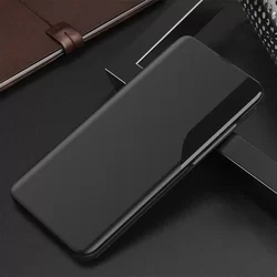 Xiaomi Redmi 9T / Poco M3 Telefontok - Eco View bőrhatású fekete mágneses könyvtok-5