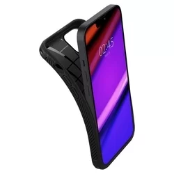 iPhone 13 mini Telefontok - SPIGEN Rugged Armor Fekete hátlap tok-5