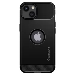 iPhone 13 mini Telefontok - SPIGEN Rugged Armor Fekete hátlap tok-1