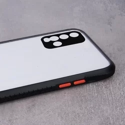 Telefontok Xiaomi Redmi 9T  - Defender Hybrid - ütésálló átlátszó plexi hátlaptok, fekete szilikon kerettel-2