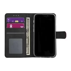 iPhone 13 Pro Max Telefontok - Piros ráhajtófüles könyvtok-2