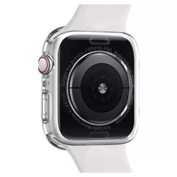 Okosóra tok - Apple Watch 4 / 5 / 6 / SE (44 mm) okosóra tok - SPIGEN Liquid Crystal átlátszó szilikon hátoldali tok-1