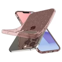 iPhone 13 Pro Max Telefontok - SPIGEN LIQUID CRYSTAL pink szilikon hátlap tok-6