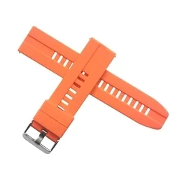 Huawei Watch GT / GT2 / GT2 Pro (46 mm) okosóra szíj - narancssárga szilikon (22 mm)-2