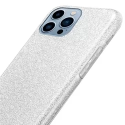 iPhone 13 Pro Max Telefontok - Ezüst Shiny tok-3