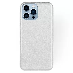 iPhone 13 Pro Max Telefontok - Ezüst Shiny tok-1