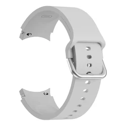 Samsung Galaxy Watch Active 2 okosóra szíj - szürke szilikon szíj-1