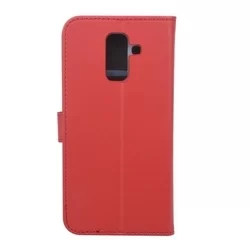 Telefontok Galaxy A6 Plus (2018) - Piros könyvtok (8719273274927)-1