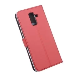 Telefontok Galaxy A6 Plus (2018) - Piros könyvtok (8719273274927)-3
