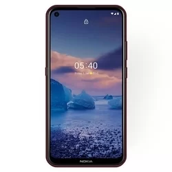 Nokia 5.4 Telefontok - burgundi szilikon hátlap tok-1