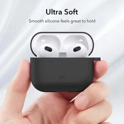 ESR Bounce AirPods 3 tartó - fekete szilikon -Airpods 3 tartó-4