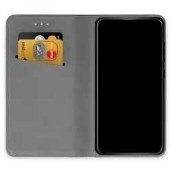 Samsung Galaxy S8 G950 Telefontok - fekete mágneses szilikon keretes könyvtok-1
