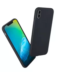 iPhone Xs Max Telefontok - Fekete szilikon tok (8719273277836)-2