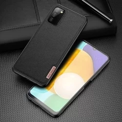 Samsung Galaxy A03s Telefontok - Dux Ducis Fino fekete műanyag tok, szilikon kerettel-3