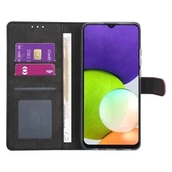 Samsung Galaxy A03s Telefontok - Pink ráhajtófüles könyvtok-2