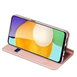 Samsung Galaxy A03s Telefontok - Dux Ducis rose gold flipcover tok-1
