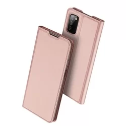 Samsung Galaxy A03s Telefontok - Dux Ducis rose gold flipcover tok-8