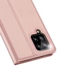 Samsung Galaxy M22 Telefontok - Dux Ducis rose gold flipcover tok-1
