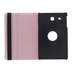 Samsung Galaxy Tab E 9.6 T560 Tablettok - pink fordítható műbőr tablet tok-4