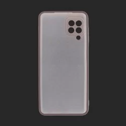 Samsung Galaxy M32 LTE / 4G Telefontok - Grip szürke szilikon tok, kitámasztó ujjgyűrűvel-1