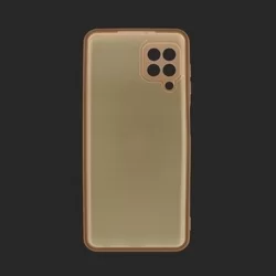 Samsung Galaxy M32 LTE / 4G Telefontok - Grip lila szilikon tok, kitámasztó ujjgyűrűvel-1