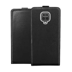 Xiaomi Redmi Note 9S Telefontok - fekete flexi fliptok-1