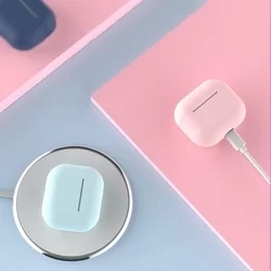 AirPods 3 tartó - pink szilikon Airpods 3 tartó-1