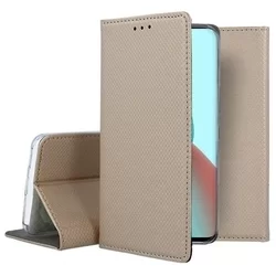 Xiaomi 11T 5G / 11T Pro Telefontok - arany mágneses szilikon keretes könyvtok-1