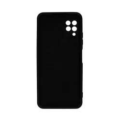 Samsung Galaxy M32 LTE / 4G Telefontok - Grip fekete szilikon tok, kitámasztó ujjgyűrűvel-1