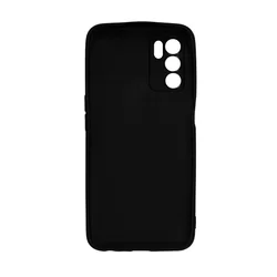 Oppo A16s Telefontok - fekete szilikon hátlap tok-1