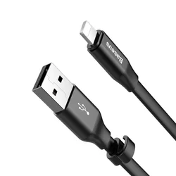 Kábel: Baseus CALMBJ-B01 - USB / Lightning fekete kábel 2A, 23 cm-2
