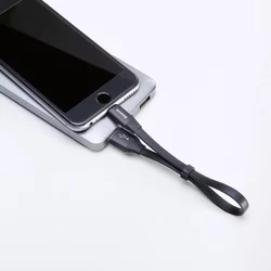 Kábel: Baseus CALMBJ-B01 - USB / Lightning fekete kábel 2A, 23 cm-5