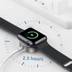 Apple Watch JOYROOM S-IW004  okosóra töltő - mágneses fehér, TYPE-C (USB-C) kábel-3