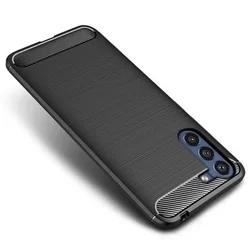Samsung Galaxy S21 FE Telefontok - Forcell CARBON fekete szilikon tok-1
