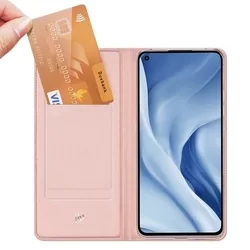 Xiaomi 11 Lite 5G NE / Mi 11 Lite Telefontok - Dux Ducis rose gold flipcover tok-2