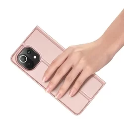 Xiaomi 11 Lite 5G NE / Mi 11 Lite Telefontok - Dux Ducis rose gold flipcover tok-5