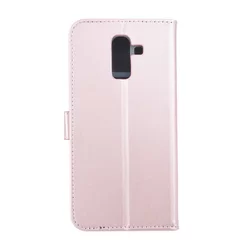 Telefontok Samsung Galaxy J8 - kihajtható tok- Rose Gold-1
