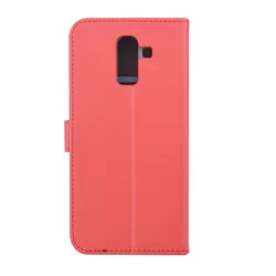 Samsung Galaxy J8 Telefontok - kihajtható tok - Piros-1