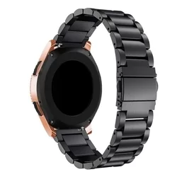 Okosóra szíj - Huawei Watch GT / GT2 / GT2 Pro (46 mm) okosóra fémszíj - fekete (22 mm)-1