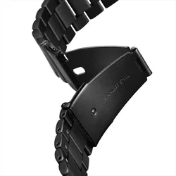 Okosóra fémszíj - Huawei Watch GT 3 (46 mm) - Spigen Modern Fit fekete fémszíj (22 mm szíj szélesség)-3