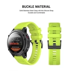 GARMIN FENIX 3 / 5X / 3HR / 5X PLUS / 6X / 6X PRO / 7X okosóra szíj - TECH-PROTECT Smooth zöld szilikon szíj-3
