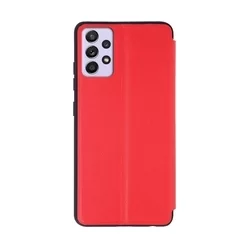 Samsung Galaxy A73 5G Telefontok - Smart View piros könyvtok-1