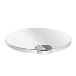 BASEUS WXSX-02 - fehér vezeték nélküli (Wireless) LED kijelzős töltőpad 2A + fehér Lightning kábel, 1,2 m - Telefon töltő-2