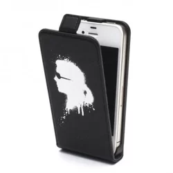 Telefontok iPhone 5/5S/SE  - Karl Lagerfeld Graffiti Flip  - fekete-2