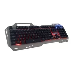 REBELTEC Discovery2 Billentyűzet - vezetékes, fekete Gamer billentyűzet színes háttérvilágítással (angol kiosztású)-1